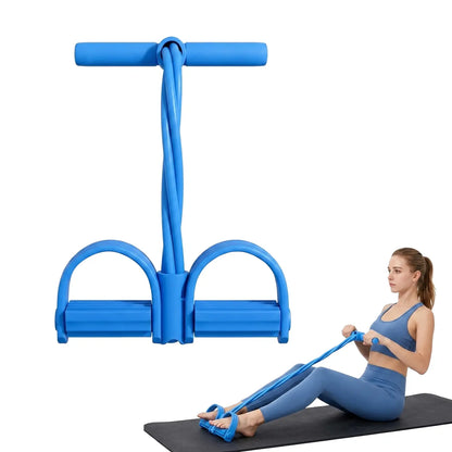 Multi-Functional Pedal Resistance Band Trainer – Portable Foot Pedal Fitness Equipment Home Gym Full Body Workout Machine, Exercise Sit-Ups, Yoga