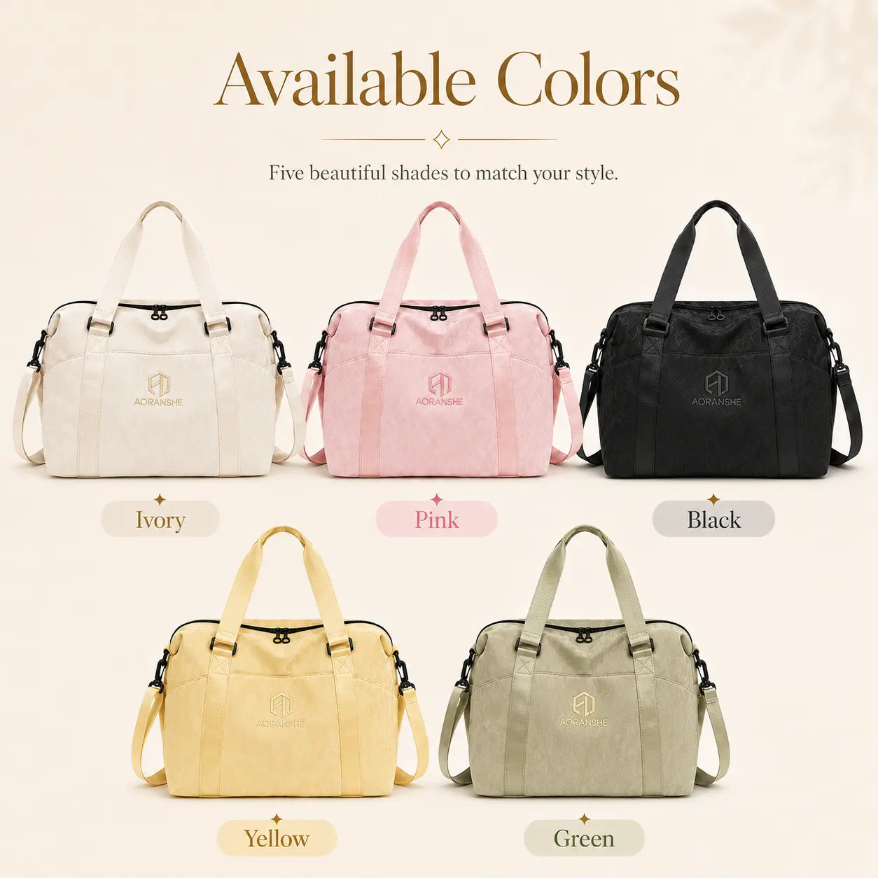 Mave Large-Capacity Multi-Functional Travel Bag Featuring Multiple Compartments, Adjustable Shoulder Straps, Waterproof Material, and Portable Design. Ideal for Gym Workouts, Travel, Sports Activities, and Home Yoga Practice.