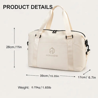 Mave Large-Capacity Multi-Functional Travel Bag Featuring Multiple Compartments, Adjustable Shoulder Straps, Waterproof Material, and Portable Design. Ideal for Gym Workouts, Travel, Sports Activities, and Home Yoga Practice.