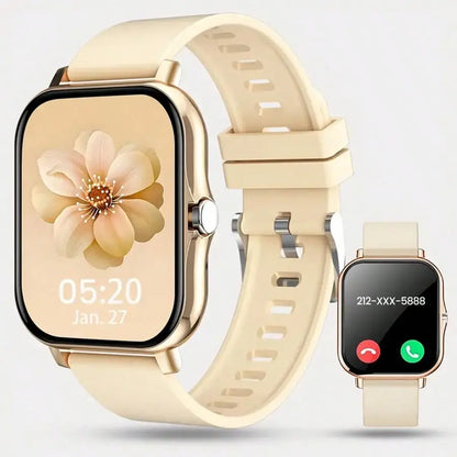 Smart Watch for Men and Women, 1.83" Touch Screen Lifestyle Watch with Message Reminder, Step Counter, Alarm, Timer, Music Control, Comfortable Strap, Compatible with Most Ios and Android Smartphones Fathersdaygift