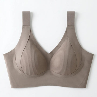 4 Pack Wireless Sports Bras for Women, Seamless Comfortable Bra, Buttery Soft Stretch Workout Bra, Everyday Comfort Support No Underwire Bra for Gym Yoga